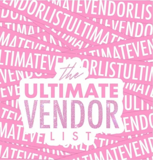 Vendors list